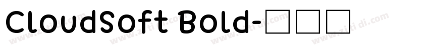 CloudSoft Bold字体转换